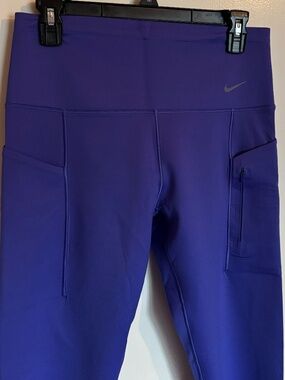 Nike Dri-FIT Purple Leggings Size Large Athletic Gym Yoga Running Pants